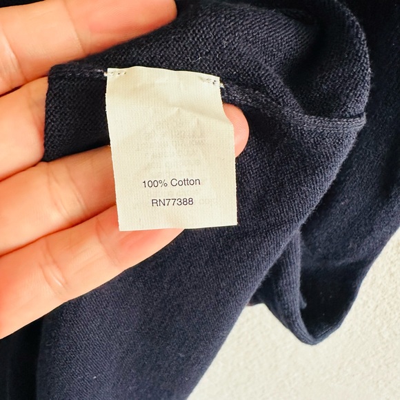 NWOT J. Crew Women's Navy Blue knit Sleeveless Dress size M - Picture 3 of 5